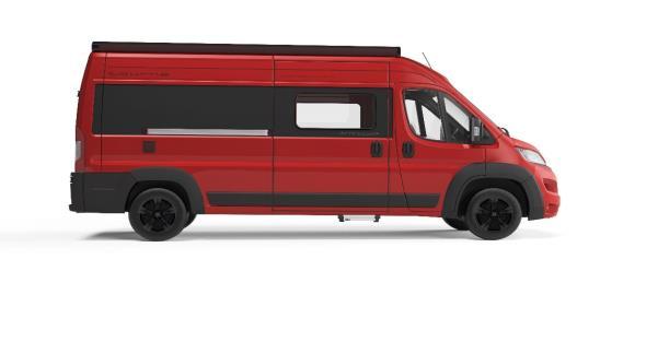 Rotes Tourné Mobil Mietfahrzeug von Seecamper
